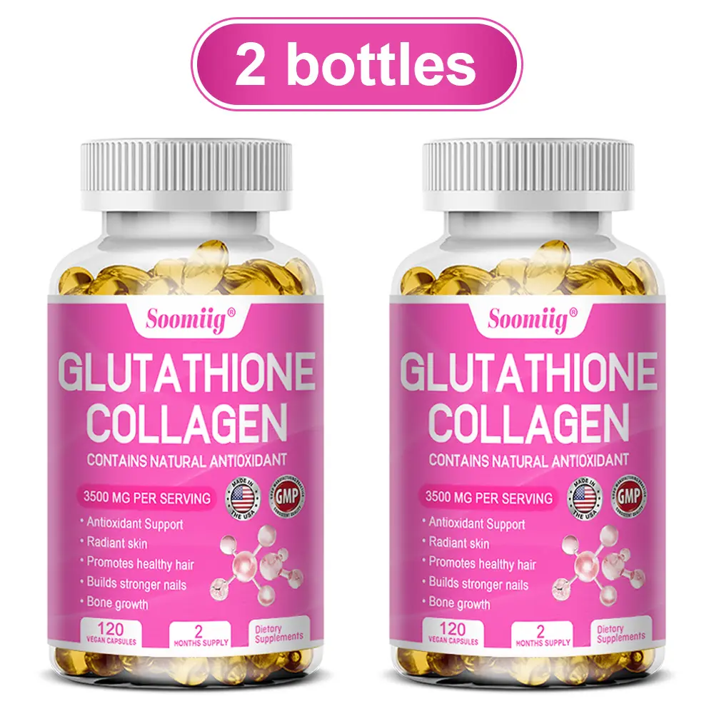 2 Bottle,Soomiig Glutathione Collagen Health Supplement