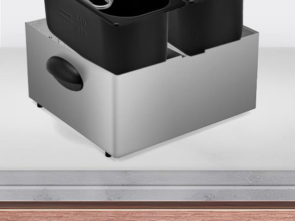 SUSTEAS fredora eléctrica de doble cesta de 1500W temperatura regulable calentamiento rápido 6.3QT capacidad libre de salpicadero para aparatos de cocina eficientes Adjustable Temperature Fryer