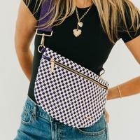 Woven Checkered Purple