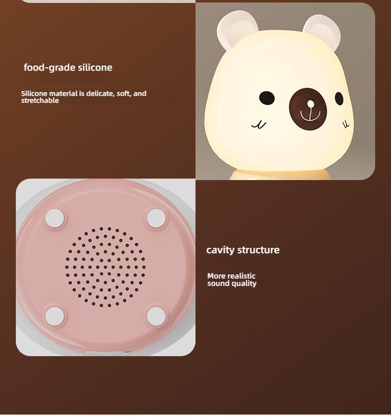 Cute Bluetooth Night Light with App Control - Stepless Dimming, Timer, Colorful Light, Bluetooth Music, Ideal for Sleep & Gift Giving, Perfect for Kids and Bedrooms