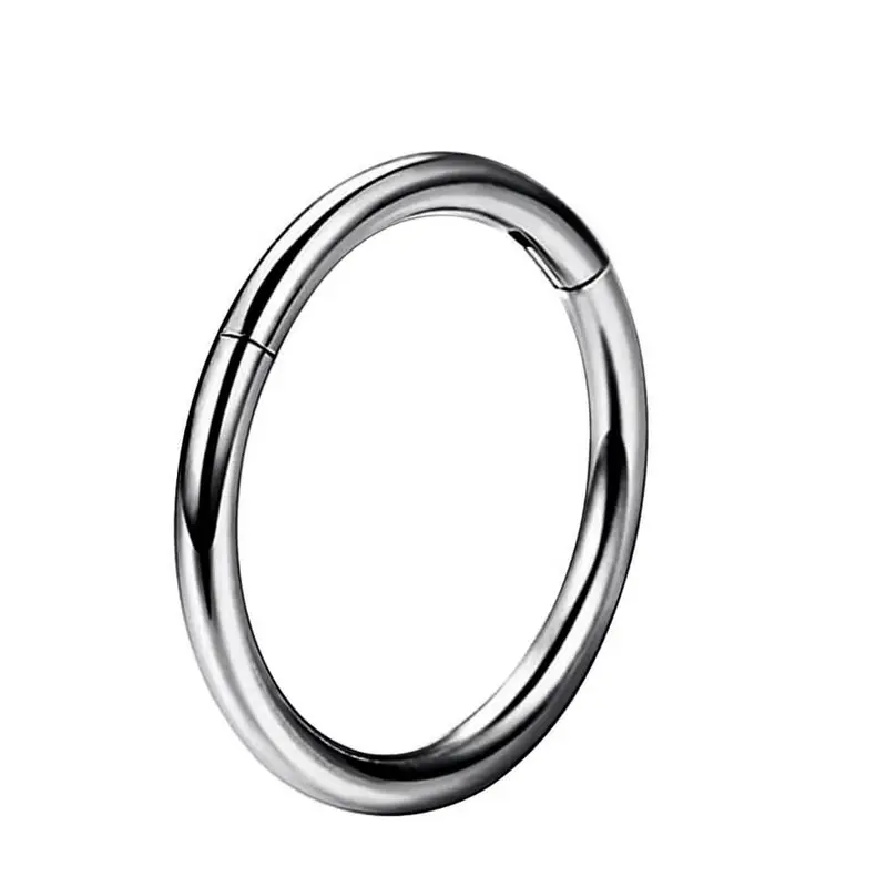 Oufer 16G Hinged Segment Septum Ring Cartilage Helix Earring-316L Stainless Steel Nose Piercing Jewelry Body Jewelry