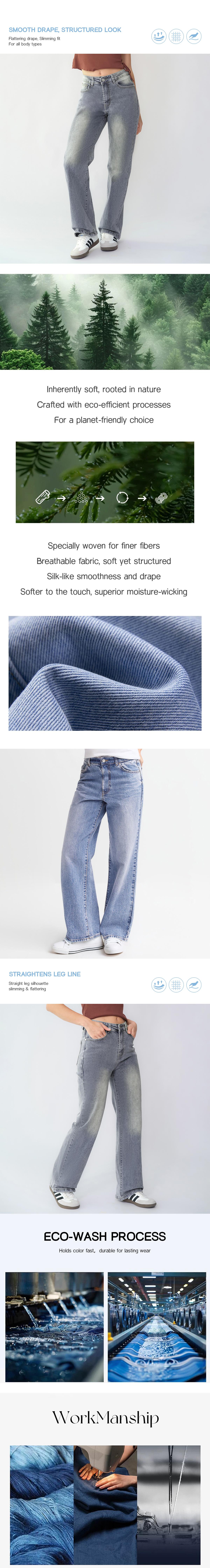 KatchMe Women's Trendy Denim High Waist Multi-Pocket Wide Leg Jeans, Versatile Denim Trousers for Women, Street Stretch Womenswear, Baggy Jeans Outfit KatchMe Women's Trendy Denim High Waist Multi-Pocket Wide Leg Jeans, Versatile Denim Trousers for Women, Street Stretch Womenswear, Baggy Jeans Outfit