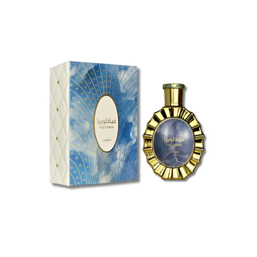 Lattafa Victoria Liquid Eau De Parfum (3.4 fl oz) Regular Edition - Unisex Sweet Vibe Bright Citrus Fragrance with Lemon, Neroli, Lemon Meringue Pie, Vanilla - Luxurious Fragrance Cosmetic Cologne for Sale, Adults, Captivating and Memorable Experience
