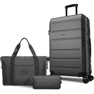 Expandable 5 Piece Luggage Set ABS+PC Hardshell Carry on Suitcase Silent Universal Wheels & TSA Lock