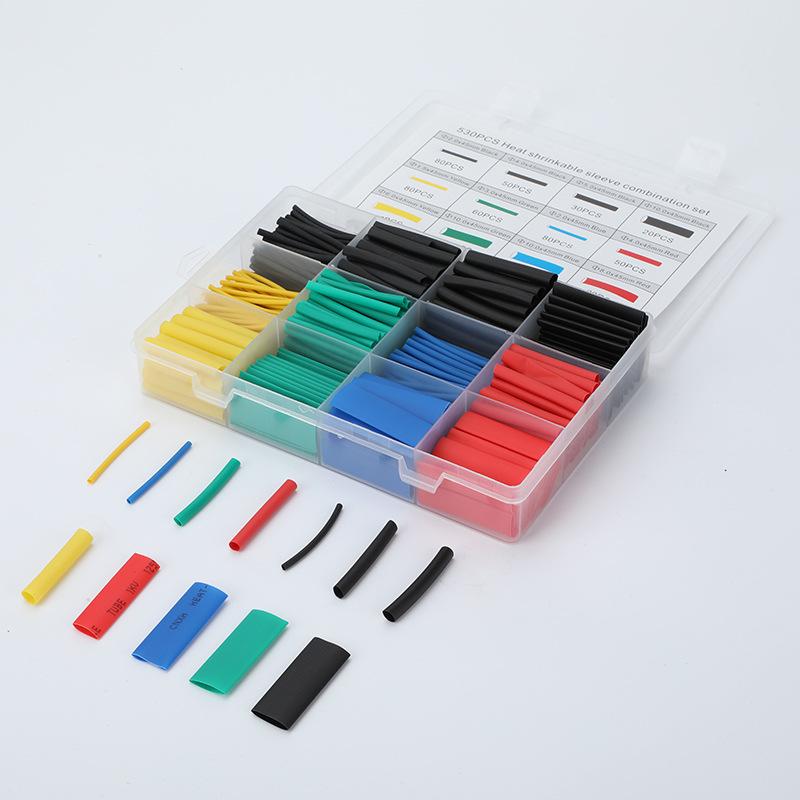 Heat Shrink Tubing Kit - 530 Pcs 2:1 Ratio Waterproof Insulation Sleeves with Storage Case Colored Adhesive Lined Tubes for Home Repairs Electronics DIY Projects Heat Shrink Tubing Kit - 530 Pcs 2:1 Ratio Waterproof Insulation Sleeves with Storage Case Colored Adhesive Lined Tubes for Home Repairs Electronics DIY Projects