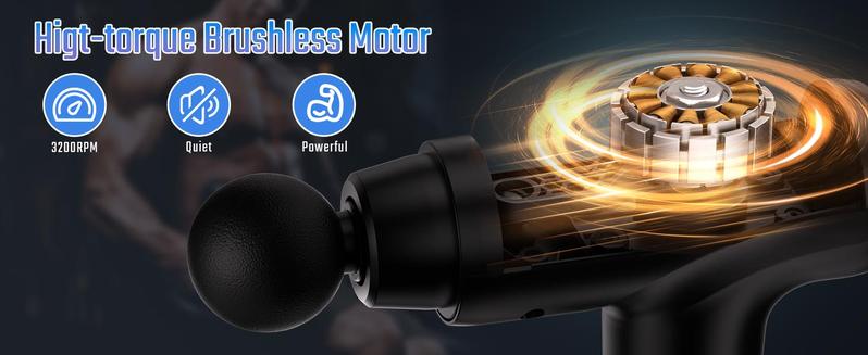 Cotsoco Muscle Massage Gun, Deep Tissue Back Massager with LED Display, 20 Speeds Portable Electric Massage Device Comfort, Gift for Women & Men, Christmas New Year Gift