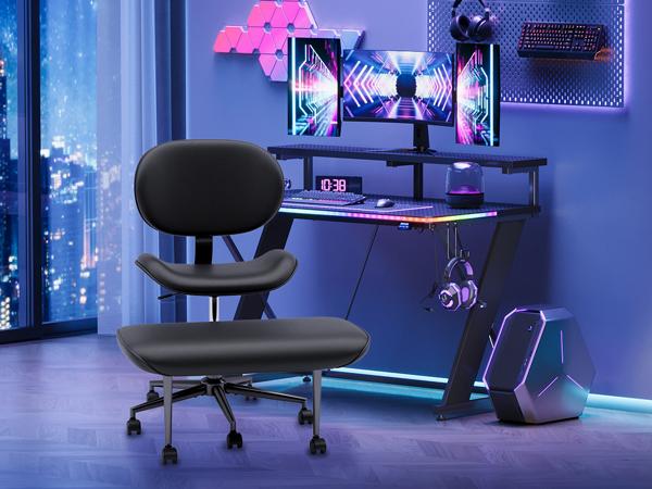 【Deal】Nost & Host Upgraded Ergonomic Cross Legged Swivel Chair, Adjustable Height, Meditation Chair with Back Support, Home and Office