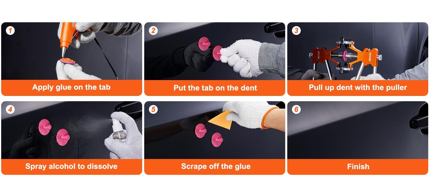 VEVOR Car Body Dent Puller Bridge Lifter Tool Paintless Hail Remover Repair Kit VEVOR Car Body Dent Puller Bridge Lifter Tool Paintless Hail Remover Repair Kit