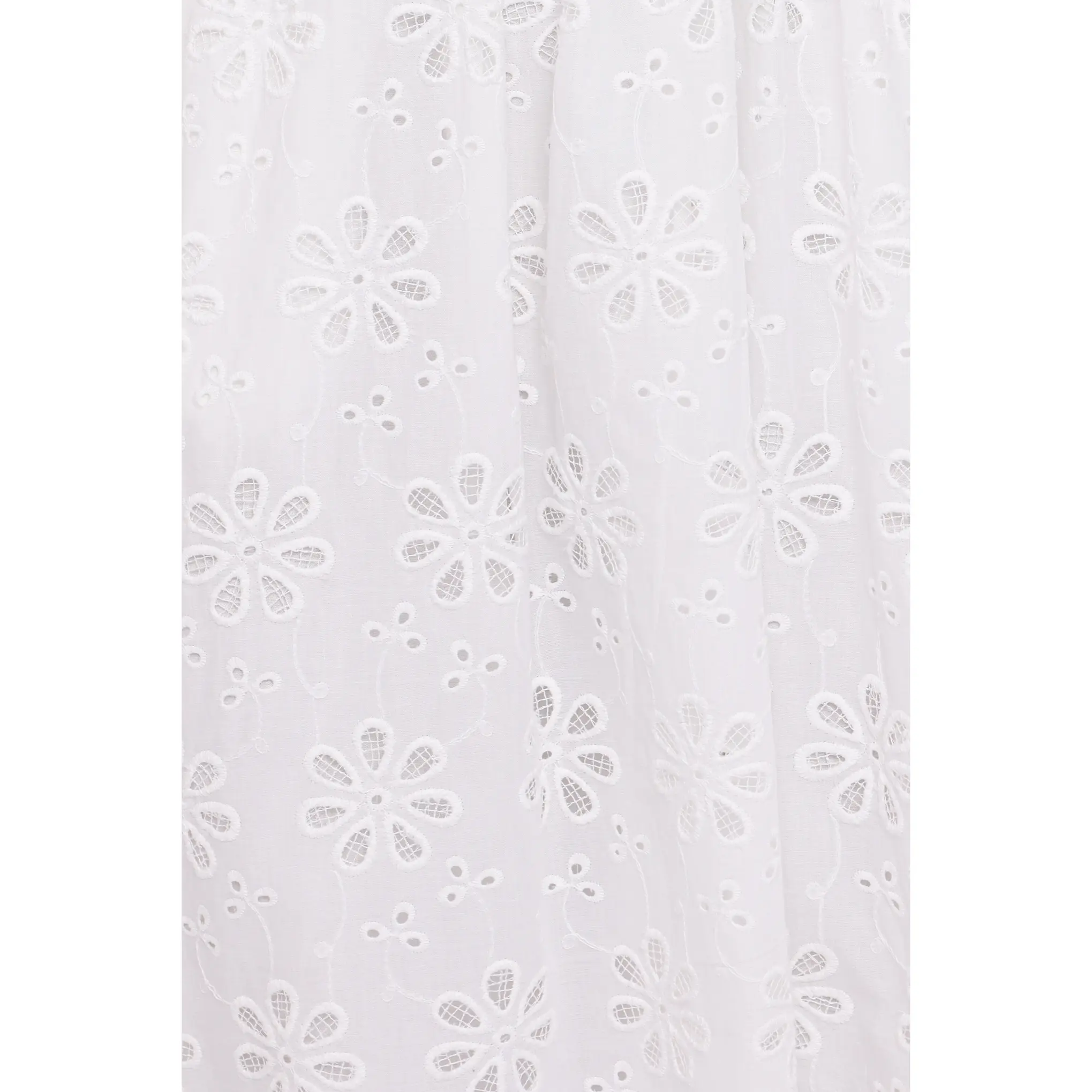 Clo Puff Sleeve Midi Dress - White Broderie - TikTok Shop