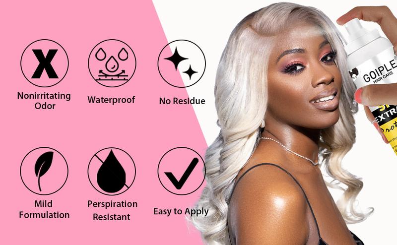 Lace Melting Spray Wig Lace Glue for Lace Front Wigs, Extra Hold Front Glue Adhesive Hair Replacement Adhesive Tools