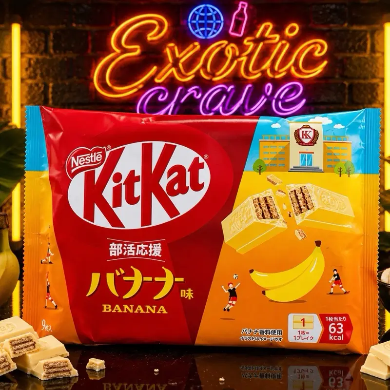 KitKat Banana Flavor – Japanese Chocolate Wafer, 9 Pieces