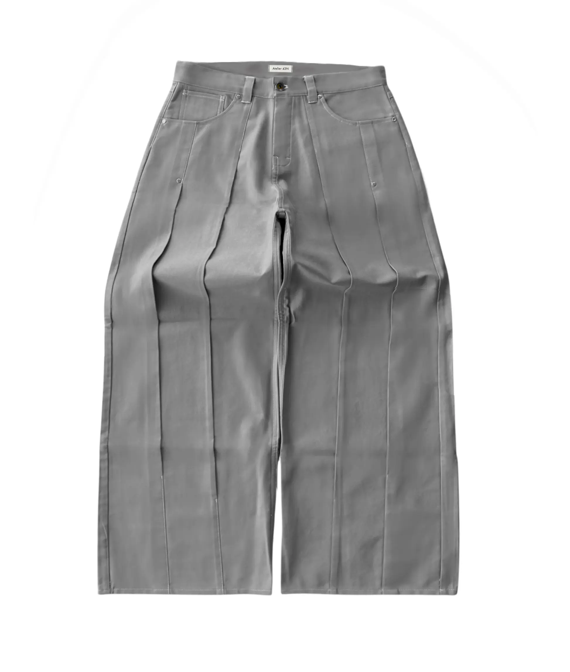 Pleated Trousers Retro Street Style Mid Waist Plain All seasons Fit Trousers for Men Comfortable & Stylish