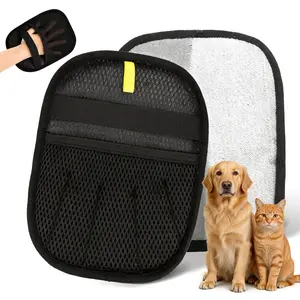 Pet Hair Removal Glove for Cats and Dogs,  Five-Finger Electrostatic Pet Hair Gloves, Reusable Magic Brush Pet Hair Remover Tool for Couch, Carpet, Car Seat