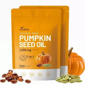 300 Count Pumpkin Seed Oil Softgels 1000mg Each Capsule Cold-Pressed Non-GMO for Fitness & Dietary Needs Natural Benefits 2-in-1 Formula - Gut Healthy Booster, Bathroom