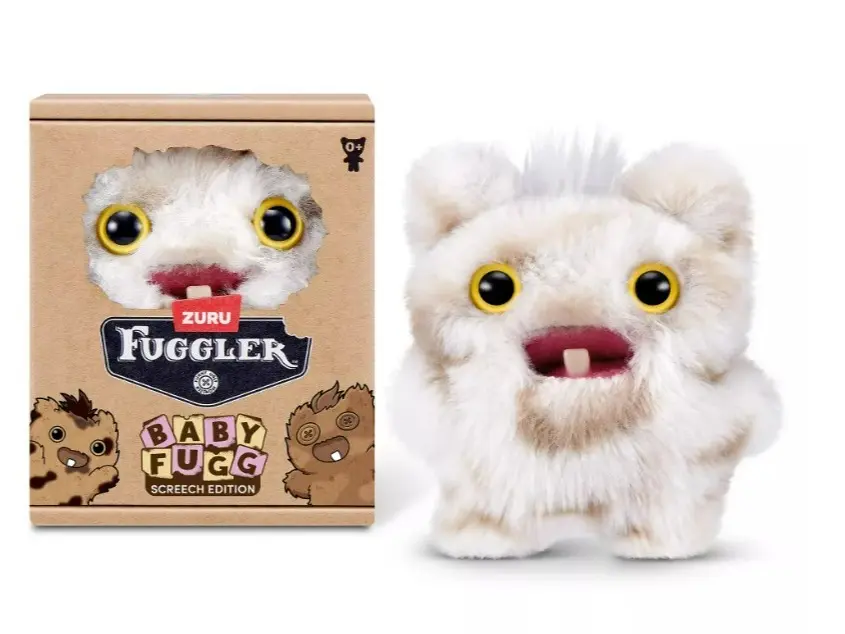 Fuggler Baby Fugg Screech Edition 3.5"-Screech (White & Gray) Peluches Stuffed Animal Gifts