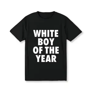 WHITE BOY OF THE YEAR SHIRT - Man Menswear Oversized Tshirt Streetwear Casual Classic Cotton Shortsleeve