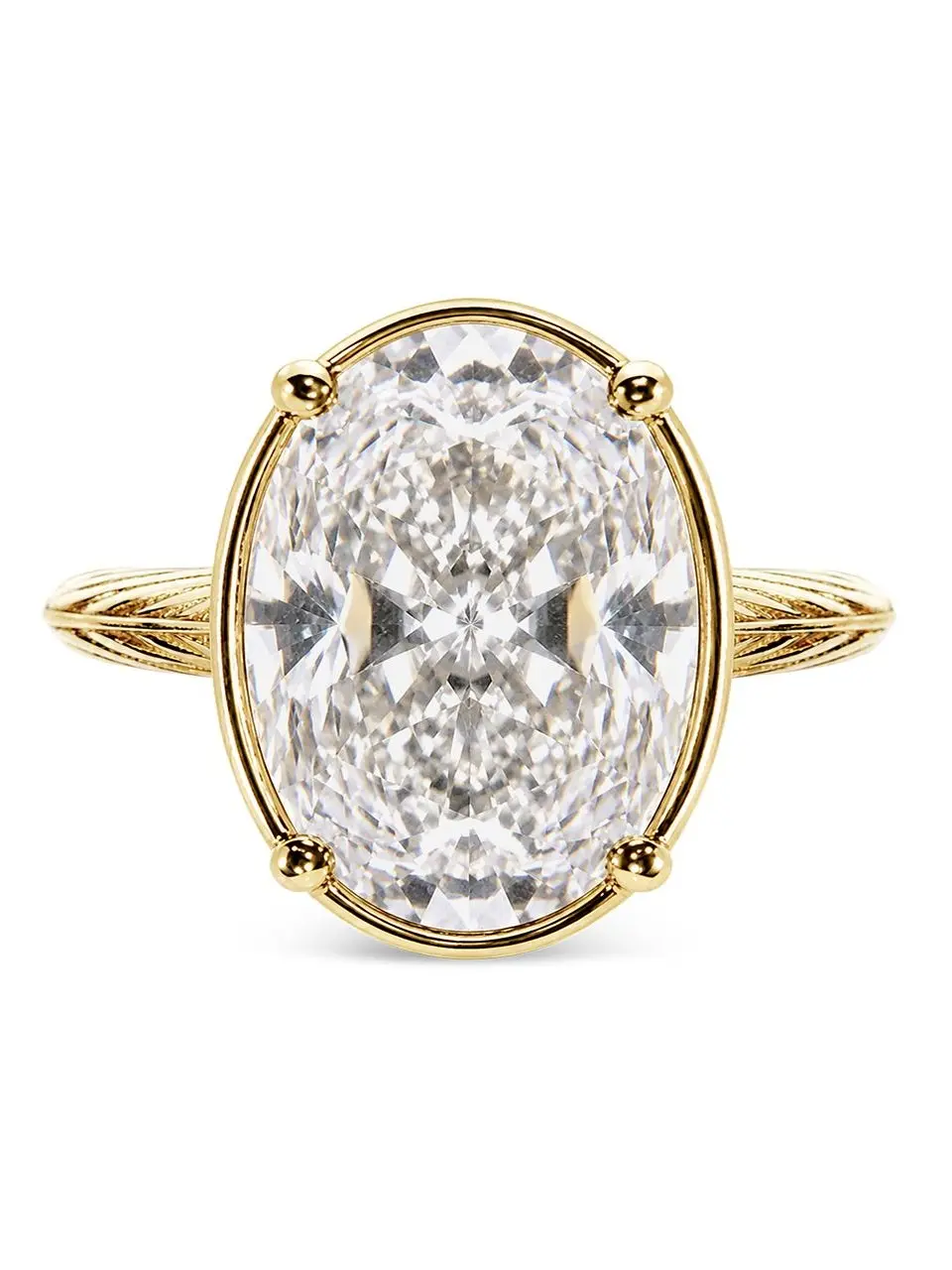 Sterling Silver Oval Cut CZ Cocktail Ring
