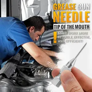 3/6/9PCS-Grease Gun Needle Tip Of The Mouth Carbon Steel 1.2mm Oil Outlet Hole For Tight Spaces Efficient Work