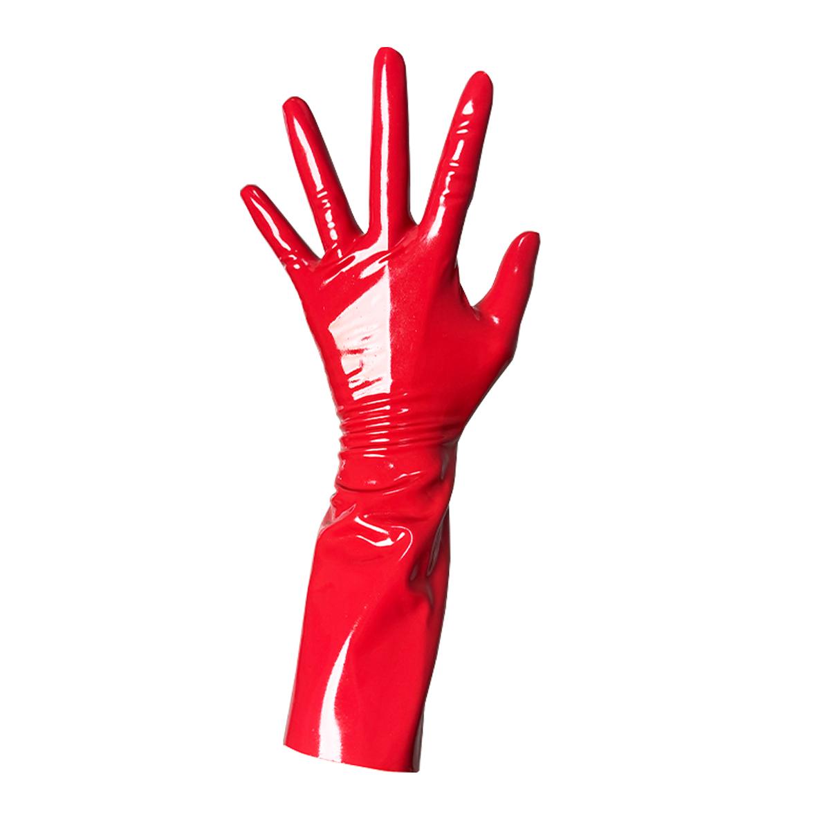 Red Latex Gloves - Simple Red Color Hand Protection Item as Described Rubber Material Basic Needs Solid Color for Basic Protection Needs