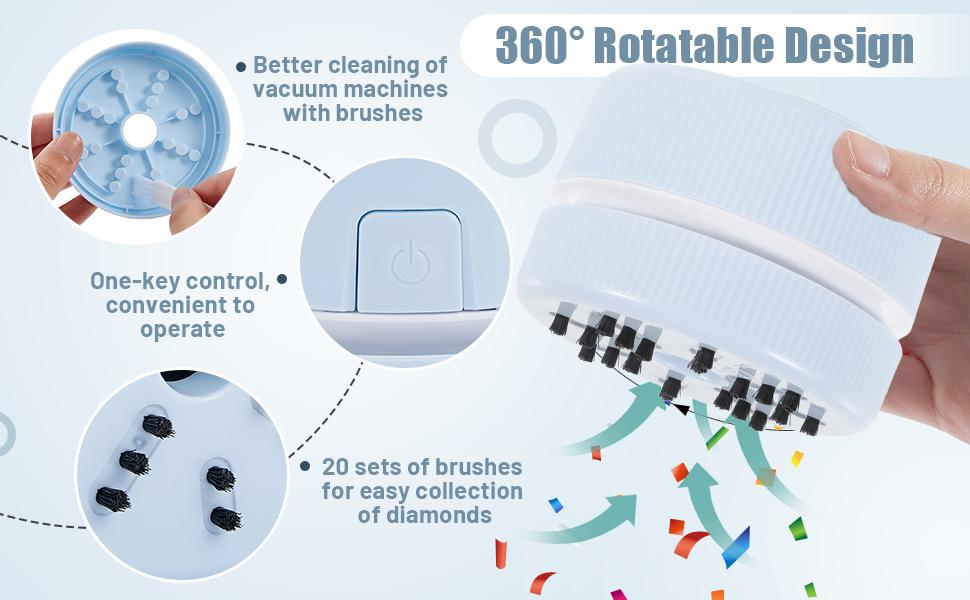 Portable Mini Desktop Cleaner, Handheld Keyboard Cleaner Mini Handheld Cleaning Tool for Home Office Desktop accessories,handheld vacuum cleaners,art beadsdebris cleaners, home and car dust collectors, compactdesktop cleaners