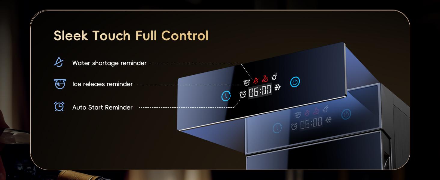 ecozy 2.1" Clear Ice Ball Maker with CrystalFlux Technology, Small Footprint Sphere Ice Maker with 8H Timer, 1 pcs in 30 Mins, 48 pcs/Day, Self-Cleaning, Automatic Ice Ball Maker for Home Bar Whiskey & Bourbon