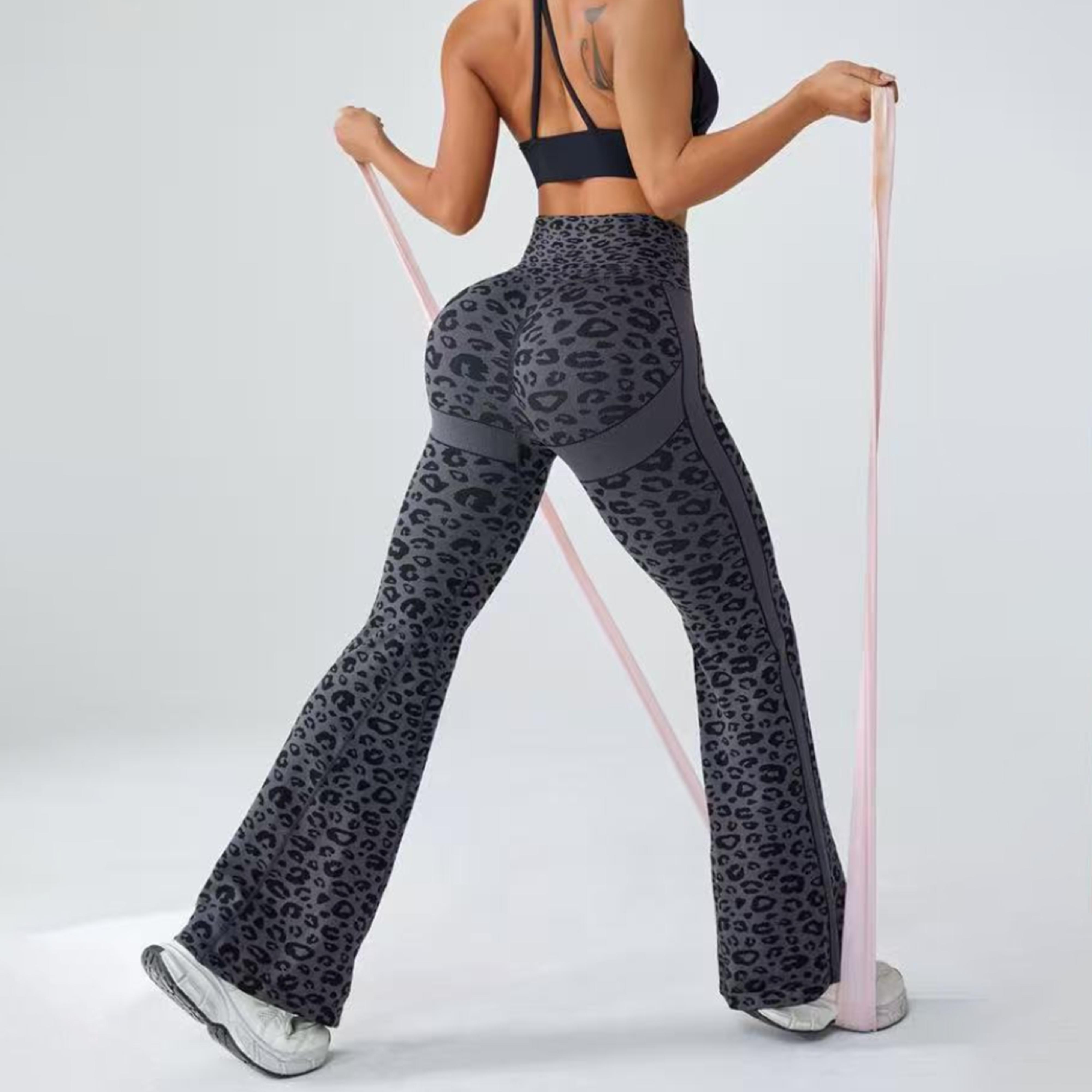 Women's Vintage Leopard Print High Waist Flared Leggings - Women's Yoga Pants -Waisted Yoga Leggings Tummy Control Bell Bottoms Fitted Trousers Y2K-Yoga, gym, and leisure sports-Women's High Waisted Yoga Flare Pants tight-fitting sportswear Women's Vintage Leopard Print High Waist Flared Leggings - Women's Yoga Pants -Waisted Yoga Leggings Tummy Control Bell Bottoms Fitted Trousers Y2K-Yoga, gym, and leisure sports-Women's High Waisted Yoga Flare Pants tight-fitting sportswear