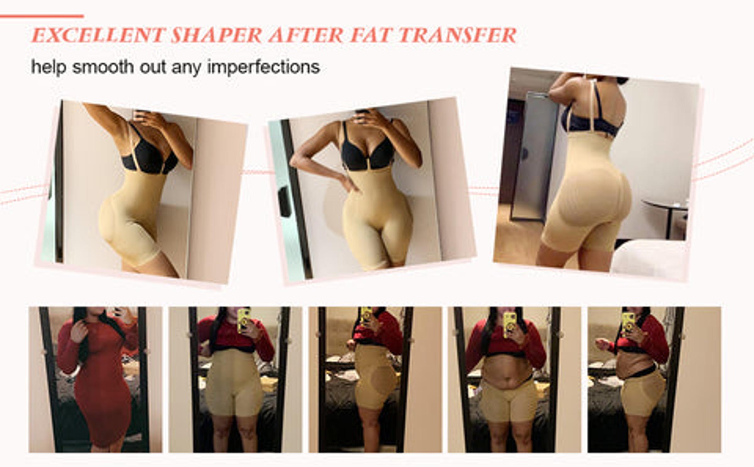 FeelinGirl Strengthen Black High Waisted Shapewear With Bra Clips Tight Fit  Womenswear Day  Comfort