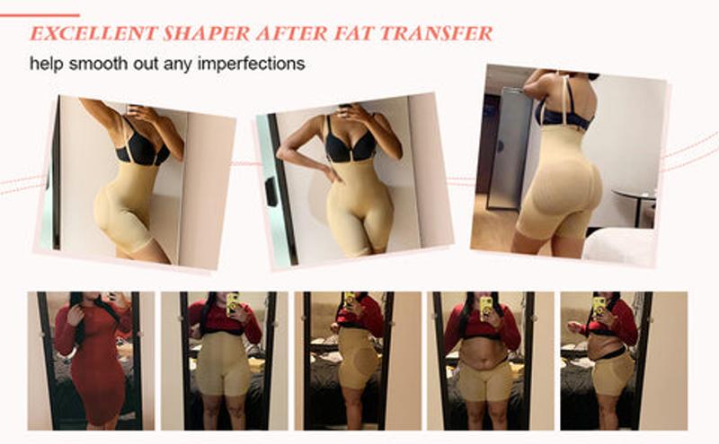 FeelinGirl Strengthen Black High Waisted Shapewear With Bra Clips Tight Fit  Womenswear Day  Comfort