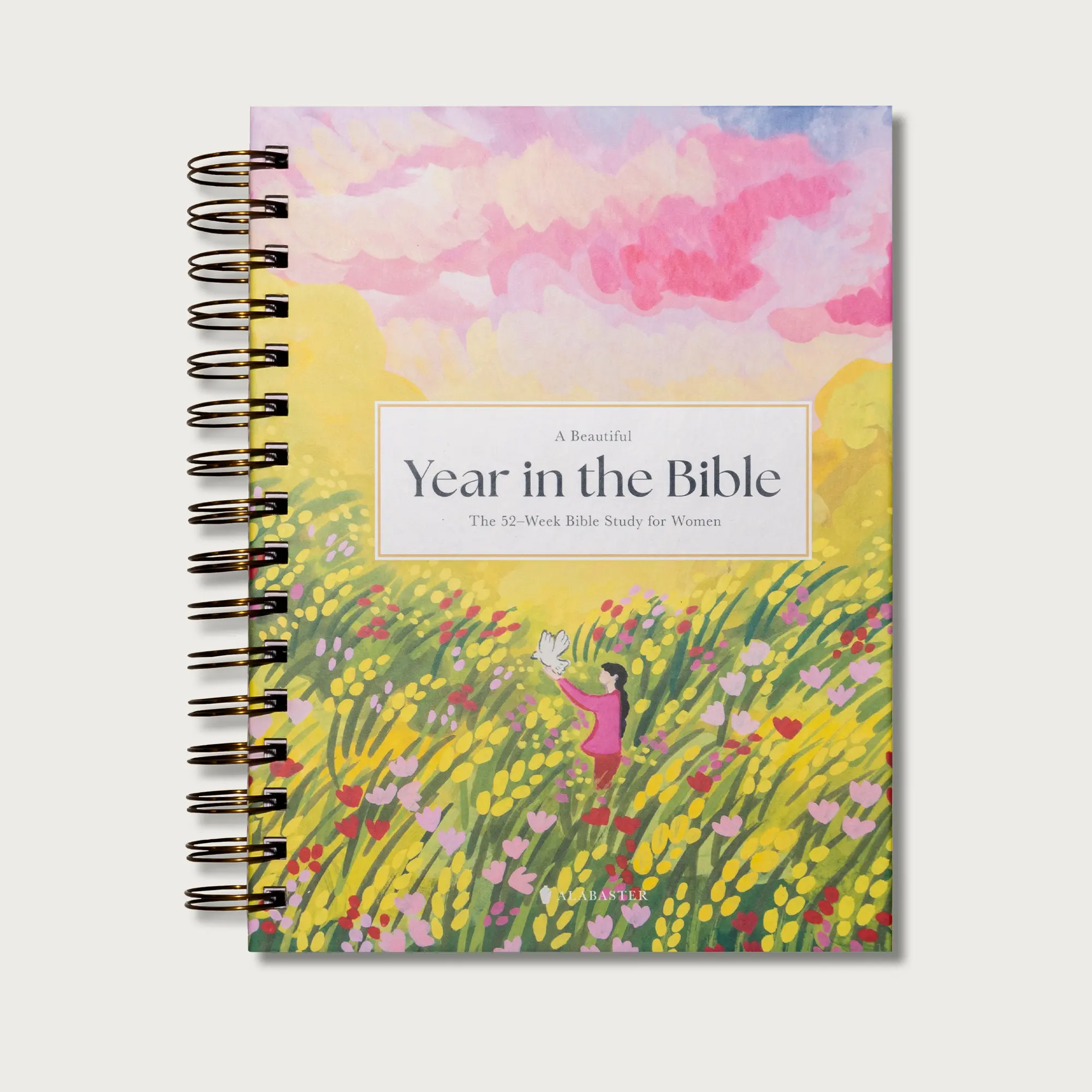 Alabaster A Beautiful Year in the Bible: The 52-Week Bible Study in a Year for Women (Spiral Bound Bible Study)