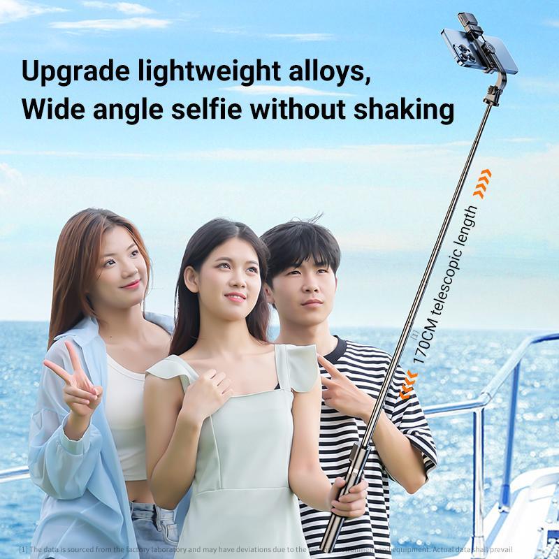 Multifunctional Selfie Stick Sports Camera Photography Travel Portable Live Mobile Phone Holder Tripod Vlogging Kit Videography Equipment for Sports Photography Travel Vlogging