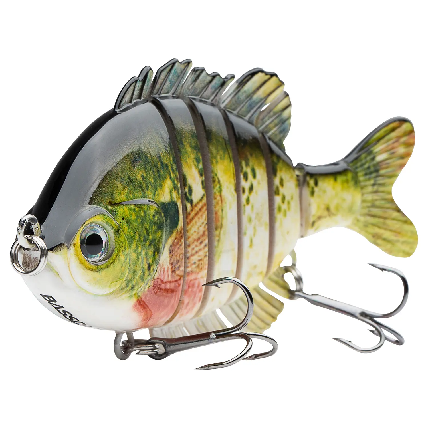Bassdash SwimPanfish 3.5”/0.85oz Multi-Jointed Topwater Hard Artificial Lure, Bluegill Swimbait for Bass Fishing, Essential Fishing Equipment, Artificial Fishing Lures