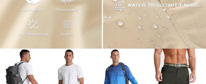 APTRO Men's Cargo Shorts 9" Golf Hiking Work Quick Dry Lightweight with 5 Zipper Pockets for Outdoor Activities & Versatile Wear