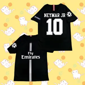 2017-18 Away Champions League Short Sleeve Retro Jersey – Neymar Jr #10