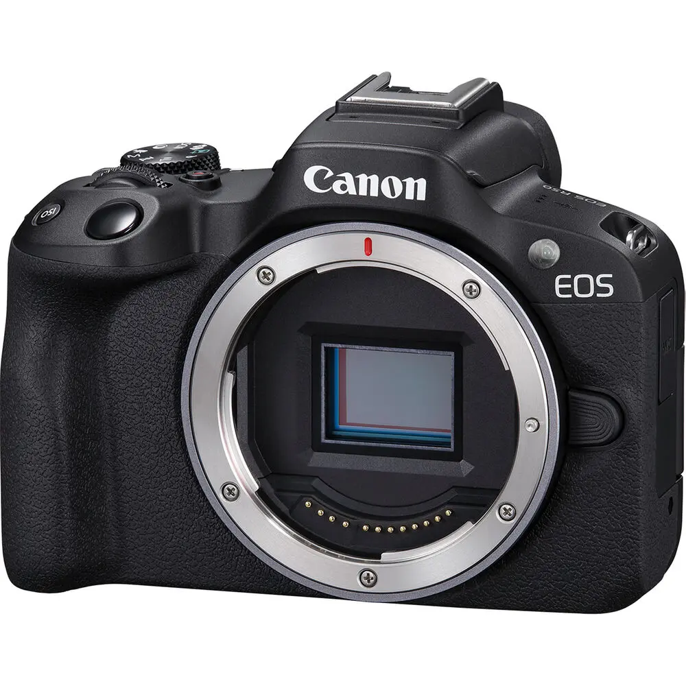 Canon EOS R50 Mirrorless Camera with Cropping Guide Firmware (Black)