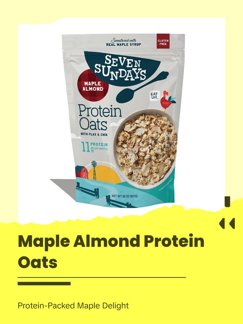 Maple Almond Protein Oats, 32oz