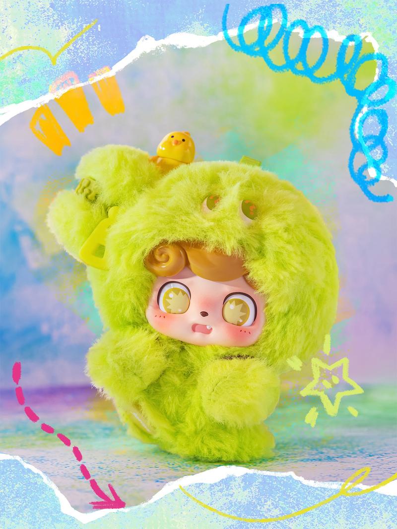Miniso Q Baby Emotional Hairy Monster Series Blind Box - Charming Plush Blind Box Doll, Great Choice for Gifting to Friends