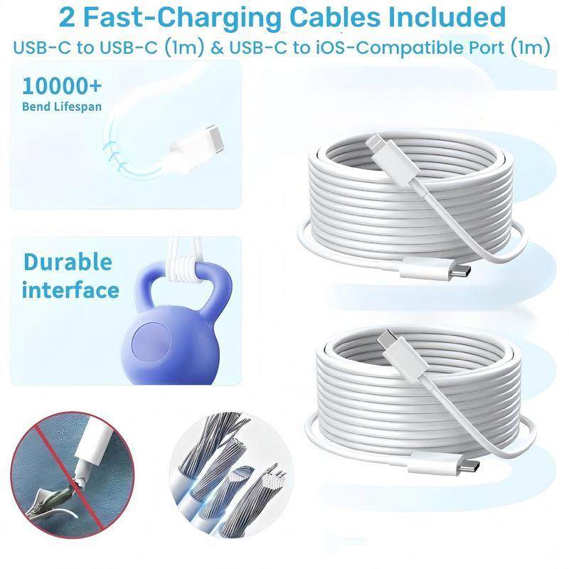 2026Upgraded 6-in-1 Magnetic Charging & Audio Kit– 10,000 mAh Mag Power Bank + Wireless Charger & Type-C & Lightning Cables, Enhanced Magnetic Ring, All-in-One Travel Set for Android & iOS Devices,Essential school set-Back to school season,valentine gifts