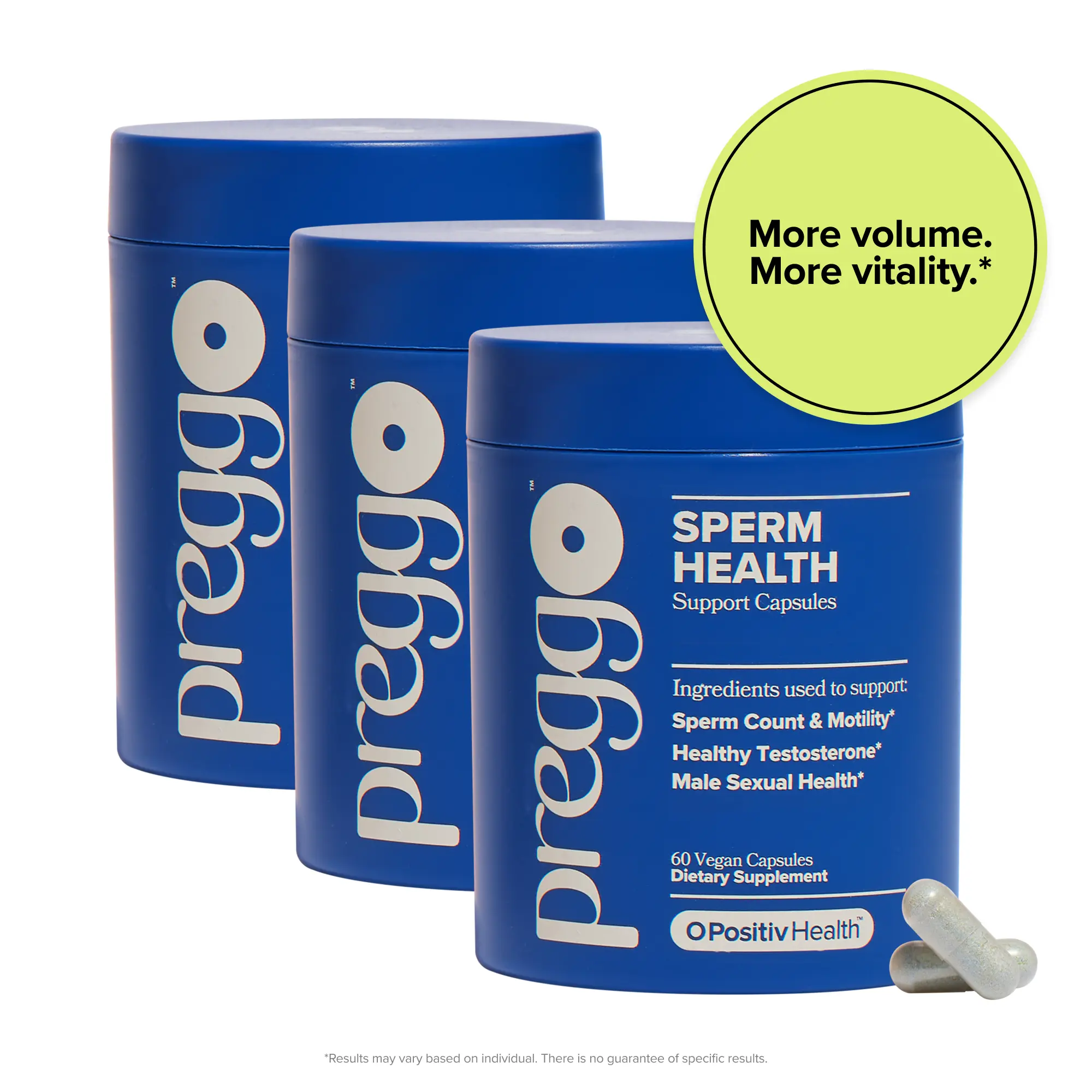 Men's Health Supplement by O Positiv - 3 Bottles