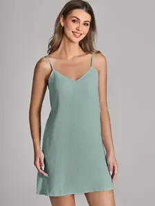 Azazie Classic Cloud-Soft Adjustable Strap Flowy Bridal Loungewear Slip Dress