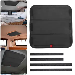 RV Skylight Window Shade - 16x16Inch Foldable RV Blackout Cover,UV Rays Protection Camper Trailer Fan Vent Cover, car Sun Protection Privacy Curtain