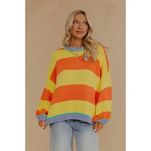 Coastal Ease Knit Sweater in Yellow
