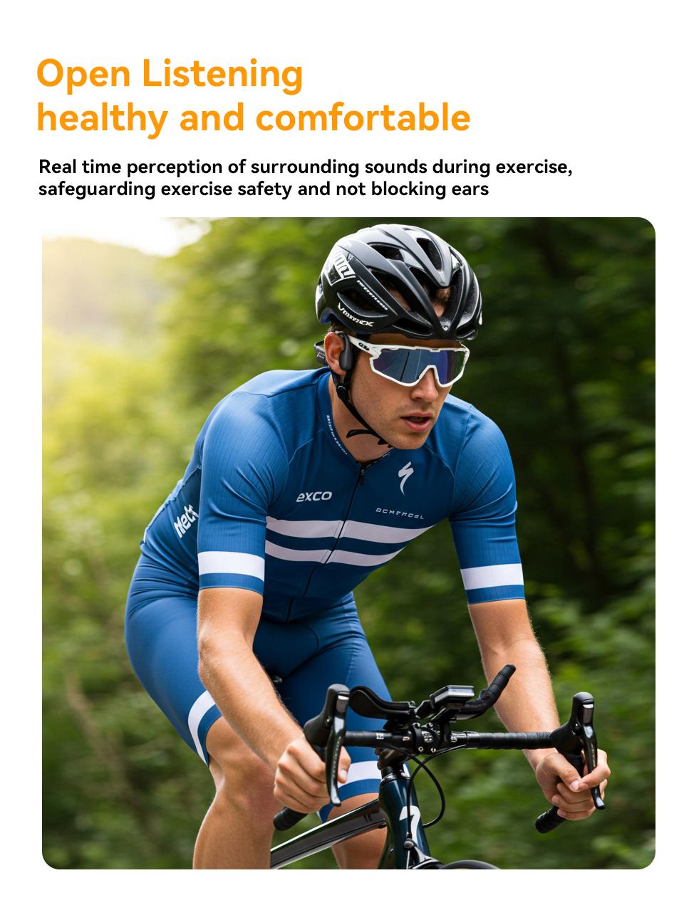 MZYMI i18pro Bone Conduction Earphones IPX6 Waterproof Open Ear Wireless Bluetooth Headphones with Mic 240mAh Battery Fast Charging Sports Earbuds #TikTokShopBlackFriday