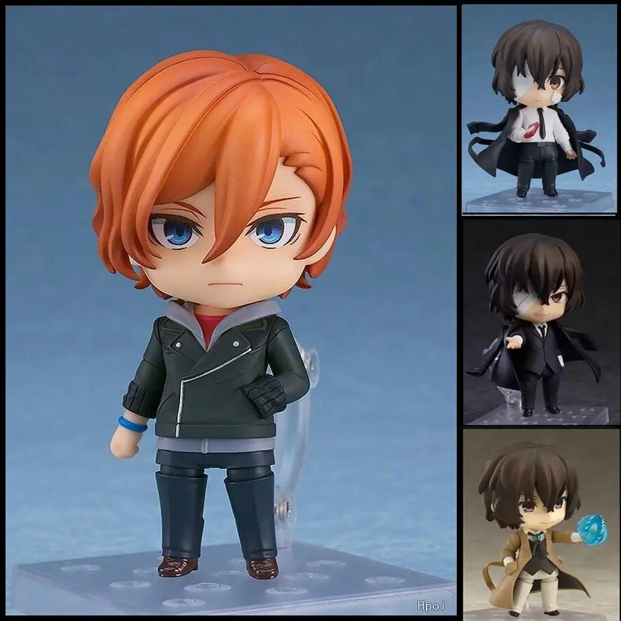 Nendoroid Bungo Stray Dogs Anime Figure Dazai Osamu Nakajima Atsushi 676# 2348# Cartoon Model Movable Doll Ornament Gift