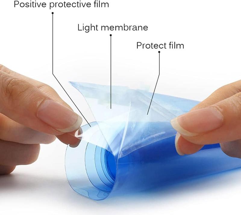 1ft x 5ft Extra-Wide Headlight Taillight Vinyl Tint Wrap Self Adhesive Fog Light Film Sheet Sticker Cover With Tools