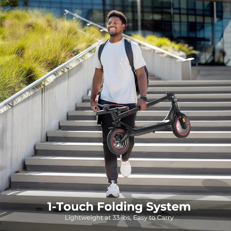 【New Year Sale】 Electric Scooter, 21MPH Max Speed, 500W Powerful Motor, 25-30 Miles Long Range,  36V13Ah Battery Portable Folding Commuting E-Scooter with App Control Dual Braking System App Control Scooteres