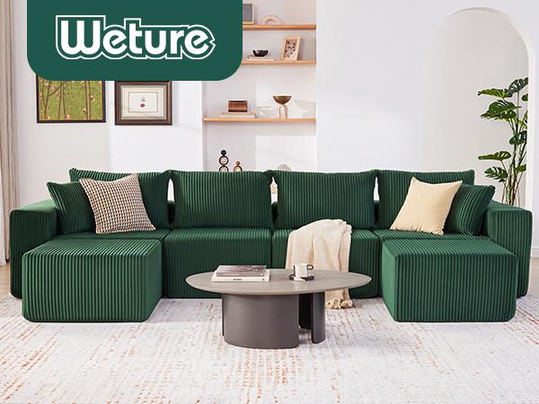 【3 packages】135.4" Cloud Couch Sectional, Modular Sofa with Deep Seat, Plush Corduroy L/U Shaped Boneless Couch, Convertible Sectional Couches for Living Room, 5/6Seat 【3 packages】135.4" Cloud Couch Sectional, Modular Sofa with Deep Seat, Plush Corduroy L/U Shaped Boneless Couch, Convertible Sectional Couches for Living Room, 5/6Seat