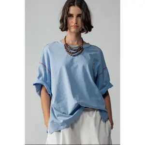 Blue Mineral Washed Tee