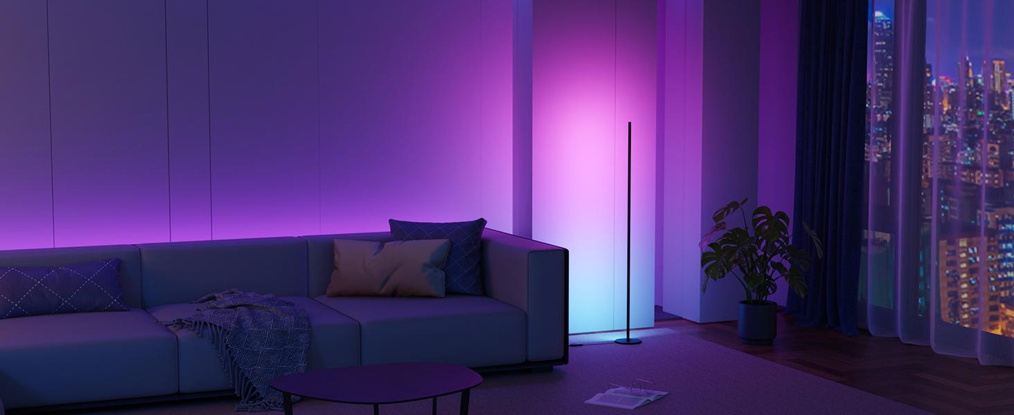 Lepro OE1 AI Smart Floor Lamp, LED RGBW Corner Lamps Compatible with Alexa Lepro OE1 AI Smart Floor Lamp, LED RGBW Corner Lamps Compatible with Alexa