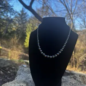 Silver Plain Western Necklace
