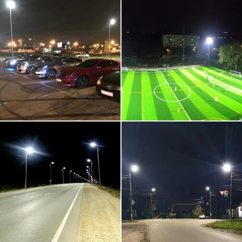 Solar Lights Outdoor Waterproof, Solar Street Light with Motion Sensor, 7000K Dusk to Dawn Security Flood Lights IP66, Commercial Outdoor Lighting for Parking Lot, Yard, Driveway, Farm